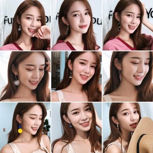 2020 New Year Clip on Earring Cold Style Non Pierced Earrings Student Girl Fairy Series Cute Earrings Wholesale