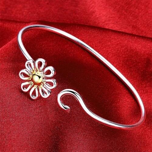 New 925 Sliver Beautiful Flower Delicate Fashion Jewelry For Women&Girls Wedding Engagement Daily party Accessories TPrensent