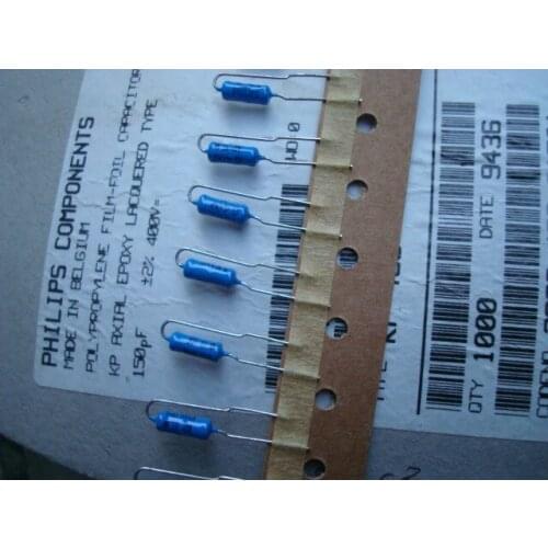 Original new 100% tin film 400V 150P 150pF precision 2% tin foil audio capacitance 4*10 (Inductor)