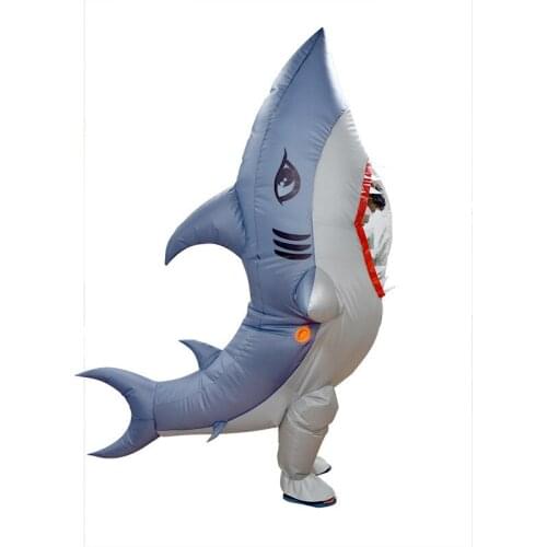 Particular Upright Shark Model Inflatable Cosplay Costume Cartoon Suit Cute Stage Performance Easter Birthday