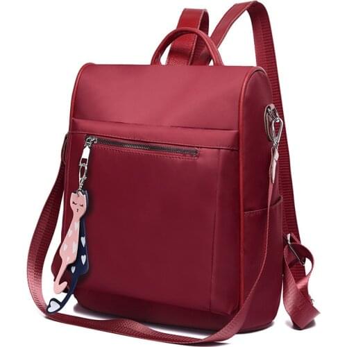 Backbag Durable Girl School Bag Fashion Backpack Women Oxford Cloth New Female Shopping Bag Simple Youth Daily Travel