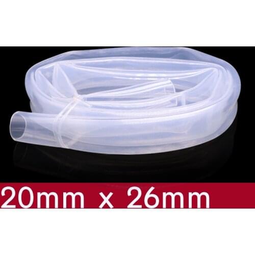 Transparent Flexible Silicone Tube ID 20mm x 26mm OD Food Grade Non-toxic Drink Water Rubber Hose Milk Beer Soft Pipe Connect