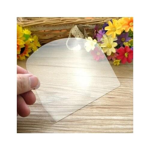 Transparent Soft Semicircular Plastic Cream Scraper Batter Scraper Good Helper for Decorating Flowers