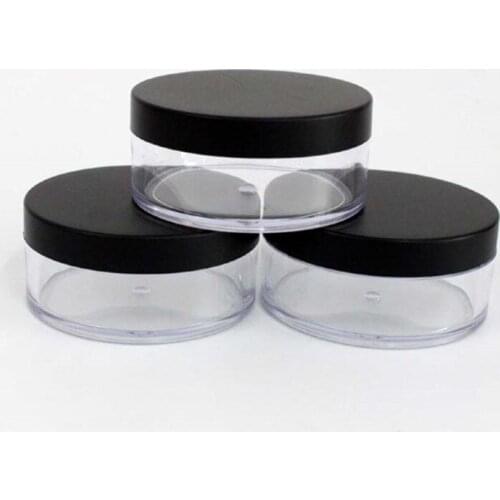 40g Empty big loose powder jar with sifter plastic loose powder container fast shipping F195