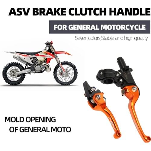 Motorcycle ASV F3 2nd Adjustable Clutch Brake Lever Foldable 22MM Universal For Honda Yamaha Kawasaki Suzuki