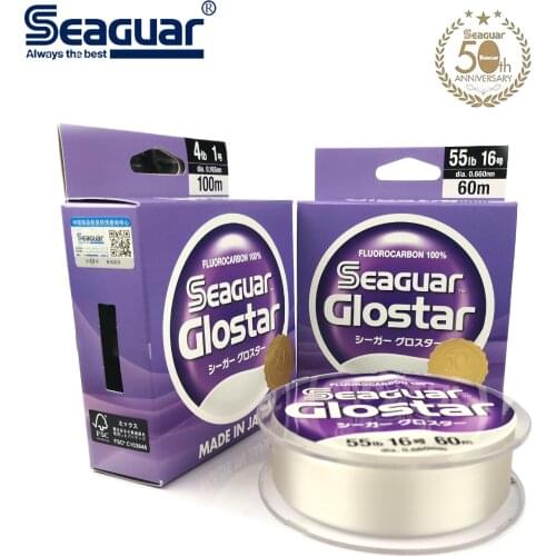 Seaguar Glostar Original Japan Fluorocarbon Fishing Line 4LB-70LB Carbon Fiber Monofilament Big Game Bass Trout Carp Fishing Wir