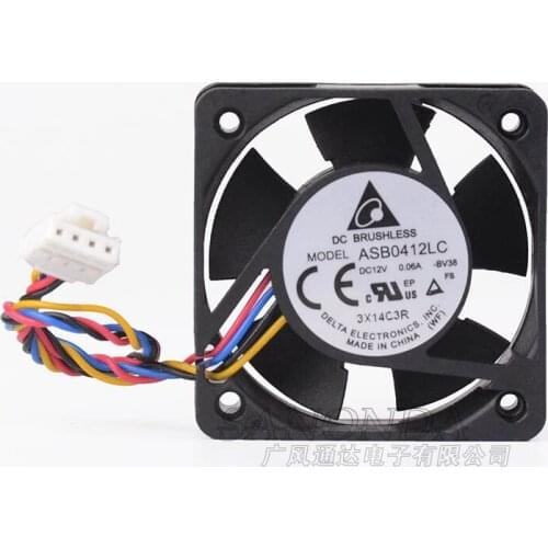 DELTA Electronics ASB0412LC BV38 Server Cooling Fan DC 12V 0.06A 40x40x15mm 4-wire