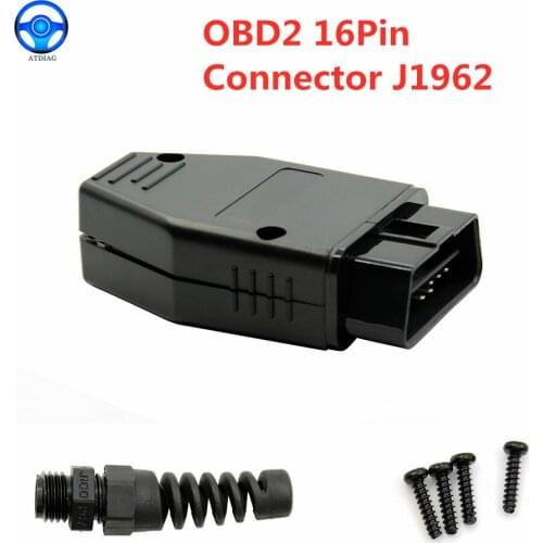 OBD2 OBDII EOBD JOBD ODB ODB2 ODBII EOBD2 OBD11 ODB11 J1962 Male Connector Plug Adapter WiringOBD2 16Pin Connector Free Shipping