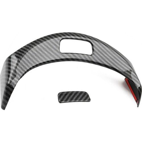 Replacement Armrest Box GLC X253 2015-2020 Button Frame Carbon Fiber Black Cover Trim