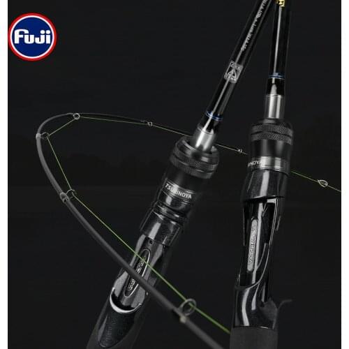 TSURINOYA BaitCasting Spinning Fishing Rod WOLF 1.98m 2.09m 2.2m 2.28m Medium Light FUJI Guide Long Casting Bass Carbon Lure Rod