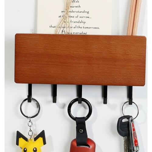 Hook Storage Rack Wooden Coat Hook Wall Decoration Hook Multicolor Bedroom Wall Door Storage Rack Behind The Nordic Decorations