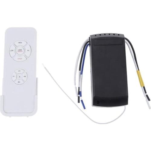 Universal Fan Light Remote Switch Speed Control Model Parts with Leads + Wireless Remote Control For Ceiling Fan Lamp New