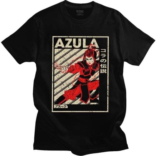 Vintage Avatar The Last Airbender Zuko T Shirt Homme Cotton Tees Anime Film Tshirts Short Sleeve Urban Streetwear T-shirt Gift