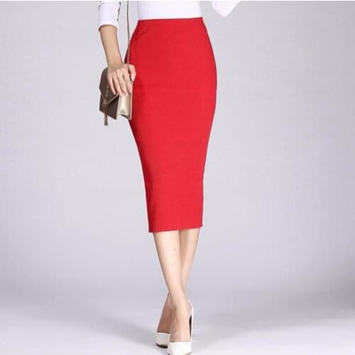 2021 Spring Autumn Long Pencil Skirts Women Sexy Slim Package Hip Maxi Skirt Lady Winter Sexy Chic Wool Rib Knit midi Skirt Saia
