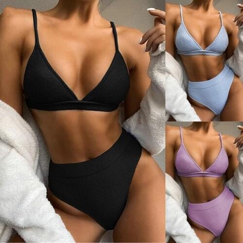 Women Bikini 2021 Swimsuit Push Up Swimwear Female Low Waist Two Pieces Bikini Set Brazilian Bathing Suit Summer Beach Wear