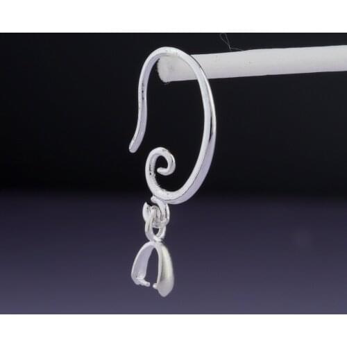 10pcs 925 Sterling Silver Jewelry DIY Accessories 925 Silver Hook For Necklace Findings & Components PJ013