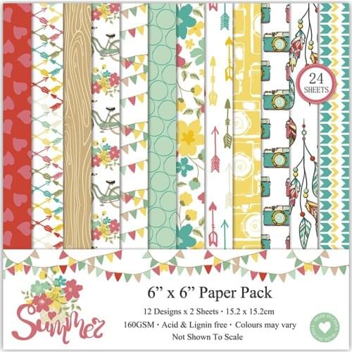 12 Sheets happy festival Scrapbooking Pads Paper Origami Art Background Paper Card Making DIY Scrapbook Paper Craft