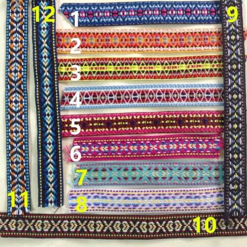 18-20mm exquisite nation style jacquard ribbon,jacquard webbing,12 styles, XERY181225A