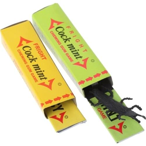 97BC 2PCS Cockroach Spider Chewing Gum Joke Shock Startle Toys Novel Toy