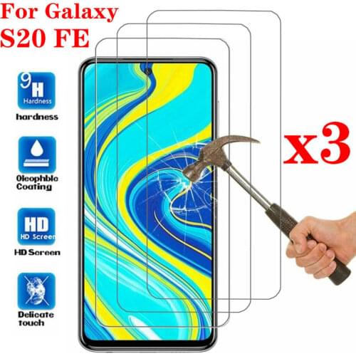 3pcs Tempered Glass for Samsung Galaxy S20 Fan Edition Screen Protector for Samsung Galaxy S20 FE Film Explosion-proof Protector