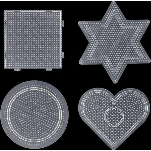 4pcs/set 2.6mm Mini Hama Beads Pegboard Template Board Educational DIY Making Material Board Perer/Fuse Beads