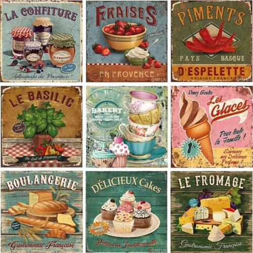 YI Bright Full Square/Round Drill 5D DIY Diamond Painting "Kitchen Cake Bread Dessert"3D Embroidery Cross Stitch 5D Home Decor