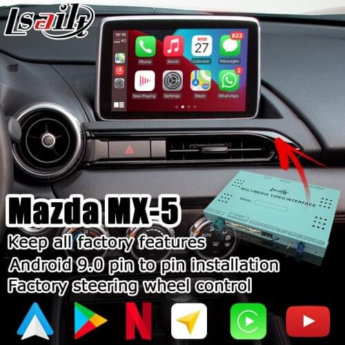Android / Carplay Interface box for new Mazda MX-5 FIAT 124 Spider with GPS navigation video interface box waze yandex by Lsailt