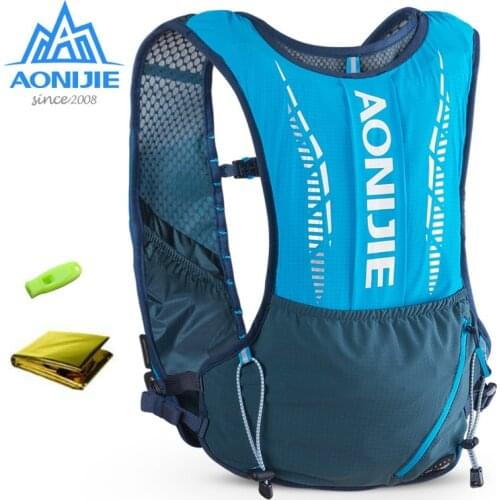 AONIJIE C9102 Ultra Vest 5L Hydration Backpack Pack Bag Soft Water Bladder Flask Set For Hiking Trail Running Marathon Race