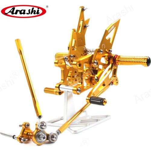 ARASHI For HONDA CBR600RR 2009 - 2018 CNC Adjustable Footrest Rider Rearset Foot Pegs CBR600 CBR 600 RR 2013 2014 2015 2016