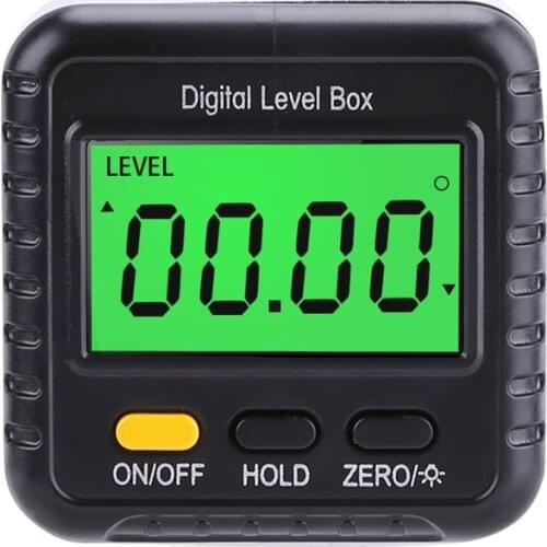 Digital Magnetic Level Bevel Gauge Inclinometer Woodworking with Table or Miter Saw Angle Finder Precise Measurement LCD