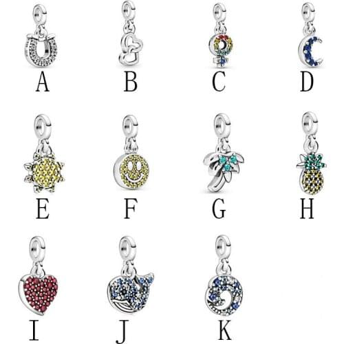 GChic925 Sterling Silver My Love Smiling Face Pendant Charm Fit Original Pandora Me Bracelet DIY Bead Jewelry For Women