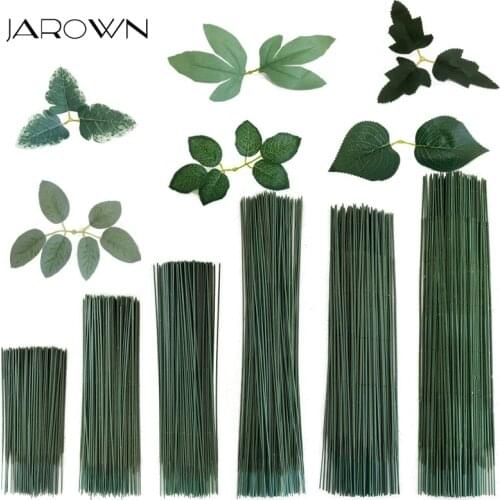 JAROWN Artificial Plant Leaf Flower Stem DIY Flower Pole Wedding Bouquet Accessories Home Flower Arrangement Leaves Material