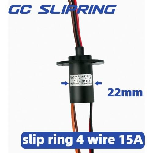 Slip ring collector ring electric slip ring electric brush carbon brush rotating joint 4wire 15A current