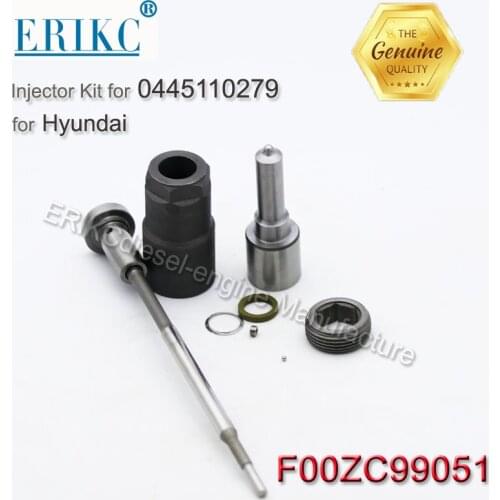ERIKC F00ZC99051 Diesel Engine Repair Seal Kit Nozzle DLLA156P1368 Valve F00VC01033 for 0445110279 Hyundai 33800-4A100