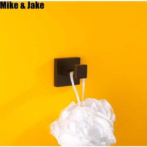 Black Robe Hook,Clothes Hook,Solid stainless steel 304 Chrome Finish,Bathroom Hardware Product Robe Hooks,Bathroom Accessories