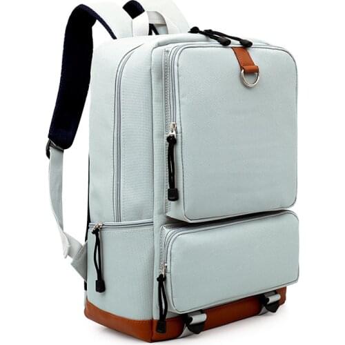 Multifunctional Waterproof Fashion 2021 New Fashion Student Schoolbag Neutral Solid Oxford Mens And Womens Backpack Backpack