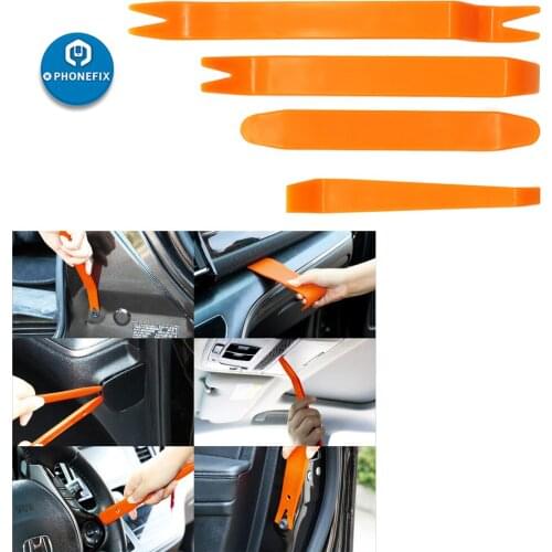 4Pcs /7Pcs Plastic Prying Tool Interior Audio Video Dashboard Removal Tools Kit Installer Plastic Trim Panel Repair Pry Tool Set