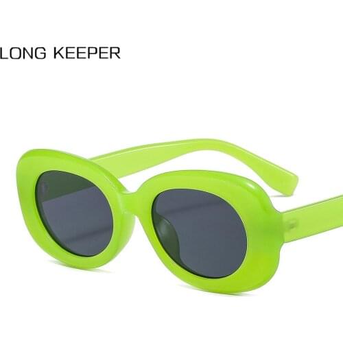 Retro Oval Women Sunglasses Brand Design Fashion Gradient Sun Glasses Female Vintage Shades Green Orange Eyewear Driver Goggles