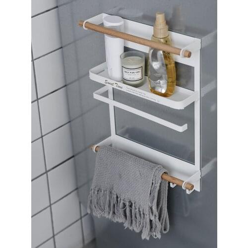 Refrigerator Shelf Side Storage Corner Shelf Seasoning Storage Shelf Multi-Layer Storage Rack Refrigerator Pylons Sidewall
