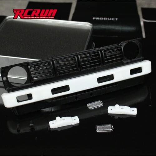 RCRUN front bumper + lamp + lamp holder assembly for Tamiya mountain pig TF2 1:10 RC car parts toys