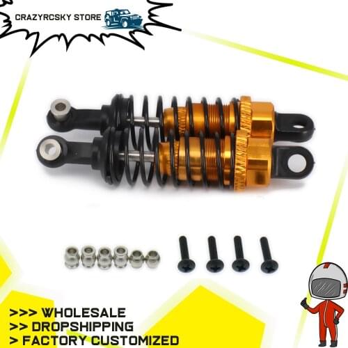 2PCS Alloy 63mm Adjustable Shock Absorber Damper For Rc Hobby Car 1/10 Hsp Traxxas Arrma Aluminum RCAWD F101004 Toy