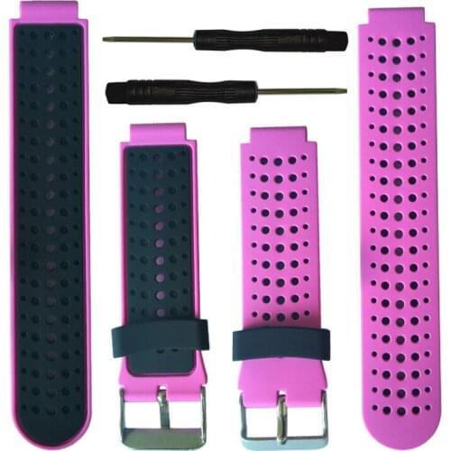 Soft Silicone Replacement Watch Band for Garmin Forerunner 230 /235/235Lite / 220 / 620 / 630 / 735 Smart Watch sport bracelet