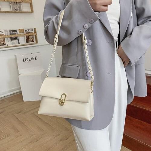 Purple Spirit Bird - Fashion Shoulder Bag Designer Women Crossbody Bags Female Leather White Chain Bags for Women Brand 2021