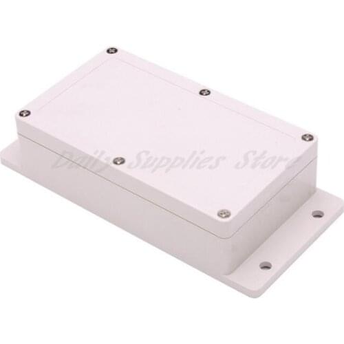 1pcs 158x90x45mm Plastic shell security power supply shell instrument shell outdoor wiring waterproof box ear Grey