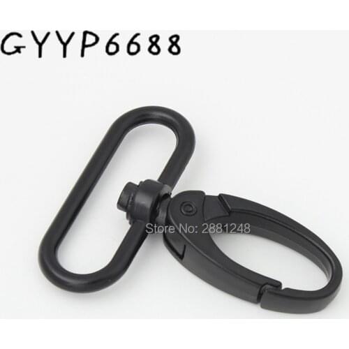 10-30pcs 38mm dark black trigger clip snap hook swivel clasp hooks hardware hook for sewing diy bags purse parts