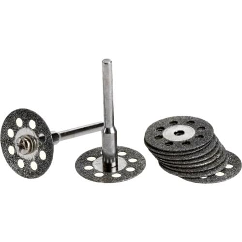 10Pcs 20mm Cutting Disc for Metal Diamond Grinding Wheel Disc Mini Circular Saw for Drill Rotary Tool Dremel Accessories