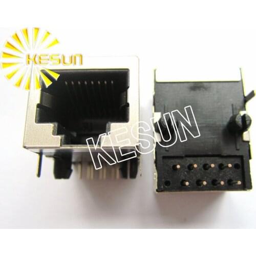 100PCS x RJ45 59-8C Shield type PCB Right Angle Modular Female Network Socket LAN Connector