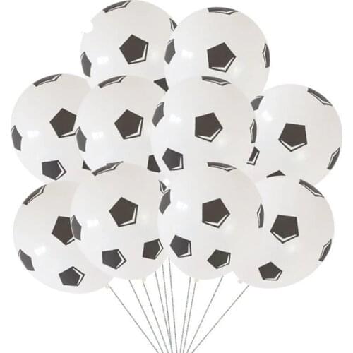 20Pcs Football Soccer Balloons Football Theme Party Latex Foil Helium Air Ballon Boys Birthday Games Toys Event Party Supplies