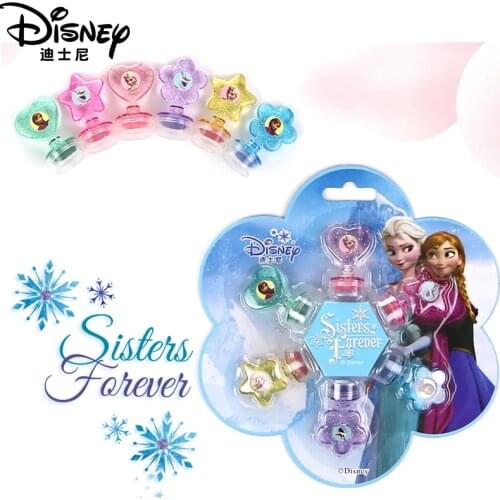 6 pieces / set Disney cartoon girl frozen Anna Elsa Disney Princess seal toys teacher encouragement award children seal Gifts