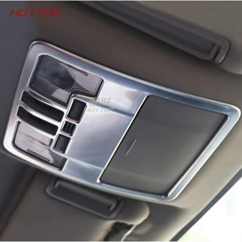 Abs Chrome Front Inner Rear Tail Reading Switch Light Lamp Frame Trim For Toyota Highlander 2015 2016 2017 2018 2019 2020